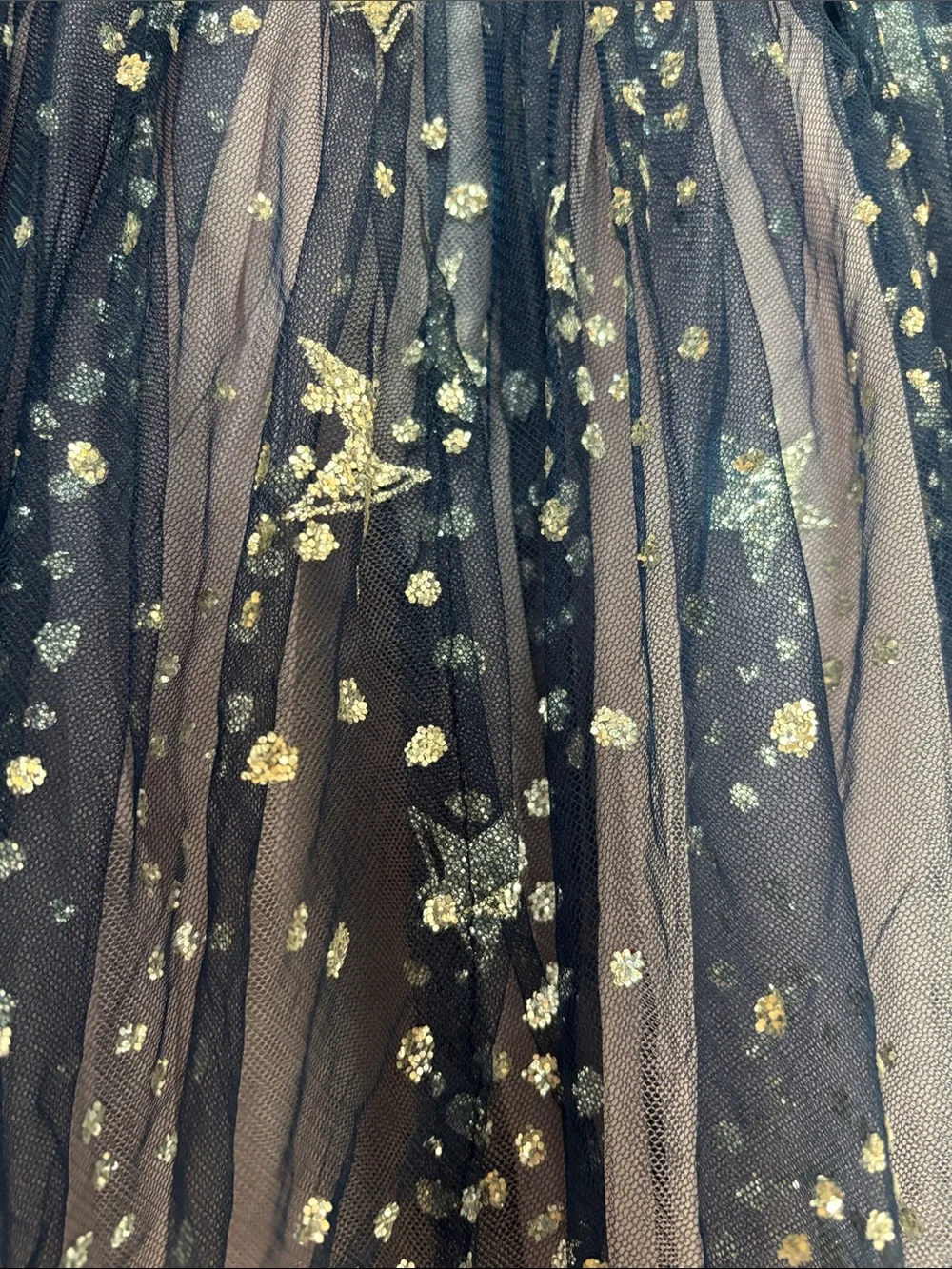 Halabaloo Navy and Silver Star-Embellished Tulle Party Dress - Picture 3 of 5